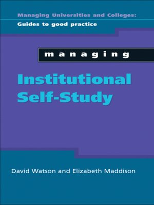 cover image of Managing Institutional Self Study
